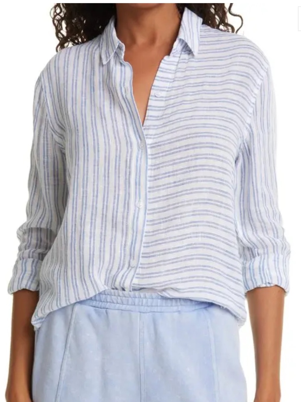 Rails Bonnie Olympic Stripe Blouse Medium